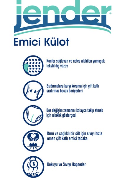 Emici Külot Yetişkin Hasta Bezi Large 30 Adet