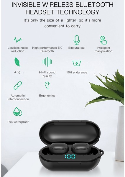 H6 Tws Dijital Ekran Bluetooth Kulaklık (Yurt Dışından) fırsatları