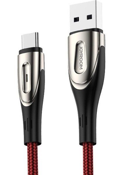 Jianfeng Serisi Type-C Telefon Kablosu Kırmızı 2 m