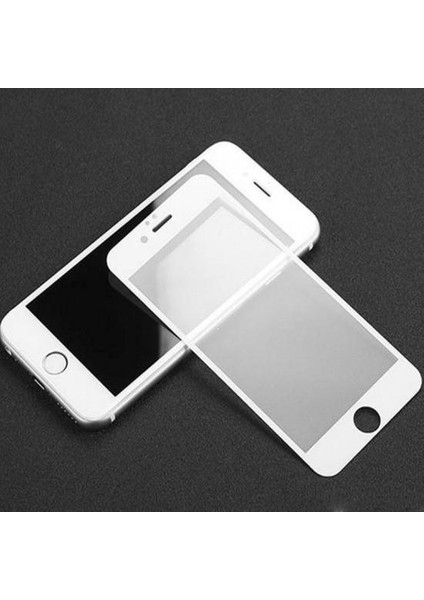 Alen Matte Full Cam Apple iPhone 7-8 Temperli Cam Ekran Koruyucu Beyaz