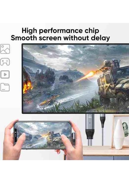 SY-35L1 Lightning To HDMI 4K Görüntü Kablosu 3m fiyatları