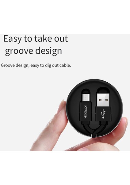 S-M346 Uzatılabilir Type-C Hızlı Şarj ve Data Kablosu Siyah fiyatları