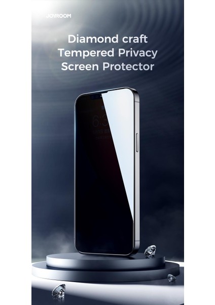 JR-PF901 Apple iPhone 13 Mini 2.5d Privacy Hayalet Ekran Koruyucu