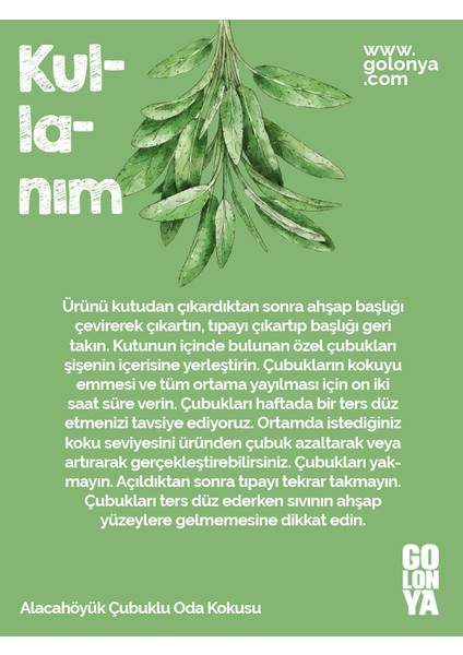 Alacahöyük Çubuklu Oda Kokusu - 120 ml