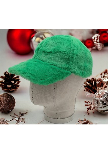 Kadın Kışlık Peluş Şapka Kep Trendy Baseball Cap