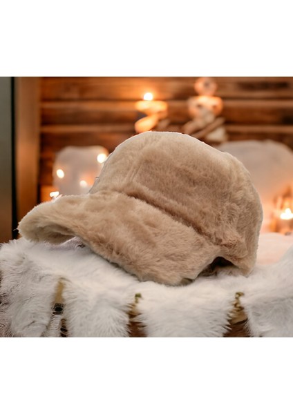 Kadın Kışlık Peluş Şapka Kep Trendy Baseball Cap modelleri