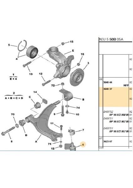 Rotil 306 16MM 93>01 (01203-3640.31)