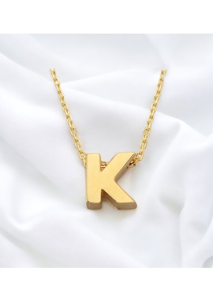K Harf Altın Kolye CGKKLY075