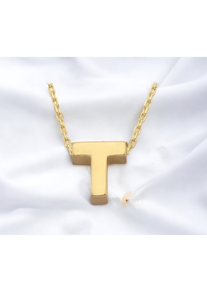 T Harf Altın Kolye CGKKLY078