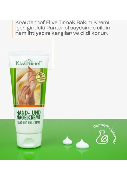 El ve Tırnak Kremi 100 ml + Ayak Kremi 100 ml Set