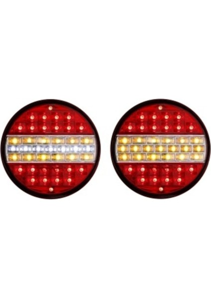 Hamburger Tip Ledli Stop Lamba 24 Volt 4 Modlu 4 Adet modelleri