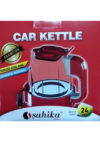 Araç Oto Su Isıtıcısı 24V Paslanmaz Çelik Taban ve Gizli Rezistanslı Kettle
