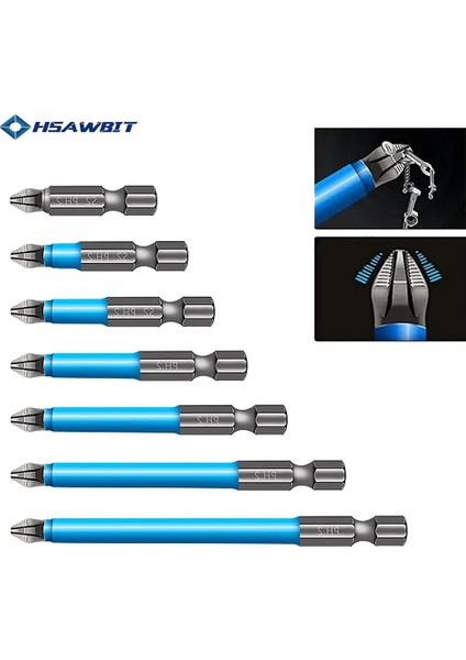 25MM 3 Adet 25/50/70/90/127/150MM Kaymaz Çapraz Bit Matkap Manyetik Ph2 Elektrikli Tornavida Uçları Toplu Kafa Rüzgar Darbeli Sürücü Bit (Yurt Dışından)