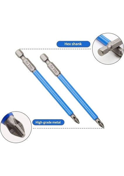 25MM 3 Adet 25/50/70/90/127/150MM Kaymaz Çapraz Bit Matkap Manyetik Ph2 Elektrikli Tornavida Uçları Toplu Kafa Rüzgar Darbeli Sürücü Bit (Yurt Dışından) modelleri