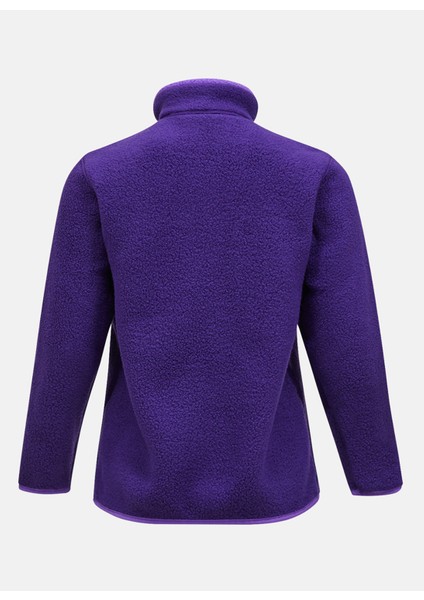 Mor Kadın Dik Yaka Polar Sweatshırt G78130120_W Fleece Snap T-Neck