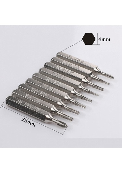 0.6mm Y 1 Adet Hassas Tornavida Ucu Torx T1/T2/T3/T4/T5/T6/T8/T9/T10 Hex 0.7/0.9/1.3/1.5/2.0/2.5/3.0/4.0 El Aletleri Tamir Araçları (Yurt Dışından)