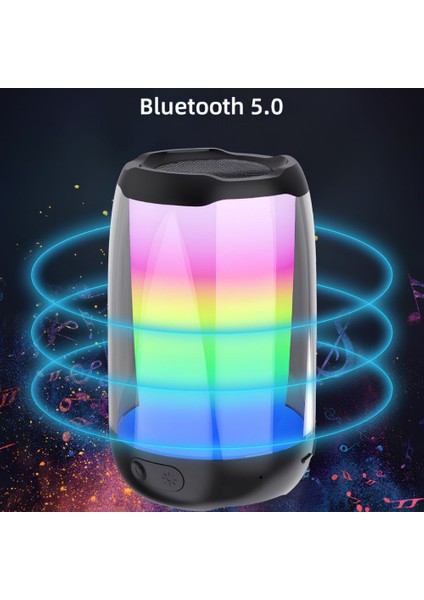 Kablosuz Hoparlör Rgb 360 Yüksek Ses Kaliteli Bluetooth & Fm Hoparlör