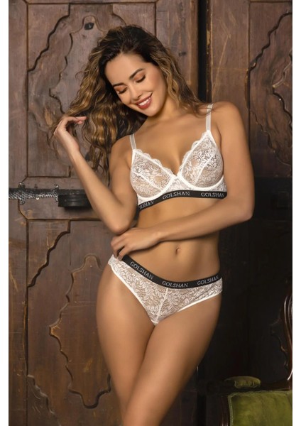 Gaudy Lace Bra Ivory 112-018