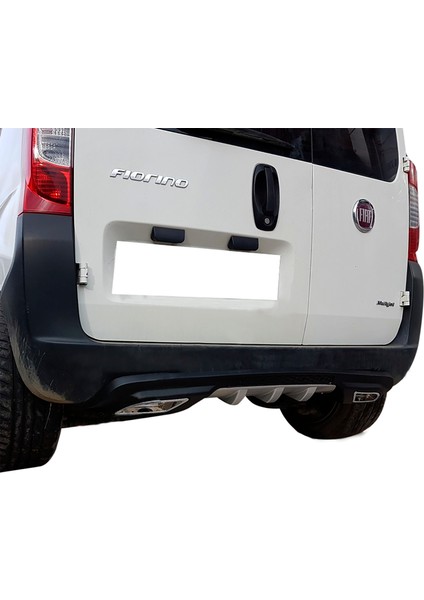 Fiat Fiorino Difüzör Difizör Siyah + Kare Egzoz Görünüm C Tip