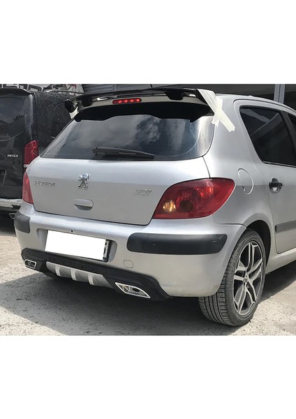 Peugeot 307 Difüzör Difizör Siyah + Kare Egzoz Görünüm C Tip fiyatları