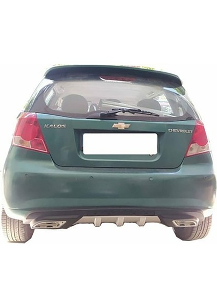 Chevrolet Kalos Difüzör Difizör Siyah + Kare Egzoz Görünüm C Tip modelleri
