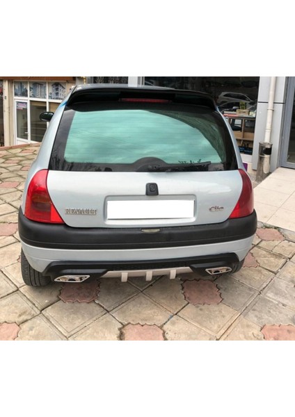 Renault Clio Mk2 Difüzör Difizör Siyah + Kare Egzoz Görünüm C Tip 1998-2005 fiyatları