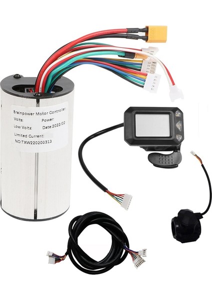 36V Elektrikli Scooter Denetleyicisi + LCD Ekran + Fren + Uzatma Kablosu Motor Kontrol Cihazı Elektrikli Scooter Parçası (Yurt Dışından)