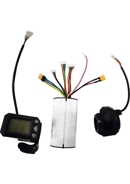 36V Elektrikli Scooter Denetleyicisi + LCD Ekran + Fren + Uzatma Kablosu Motor Kontrol Cihazı Elektrikli Scooter Parçası (Yurt Dışından) fırsatları