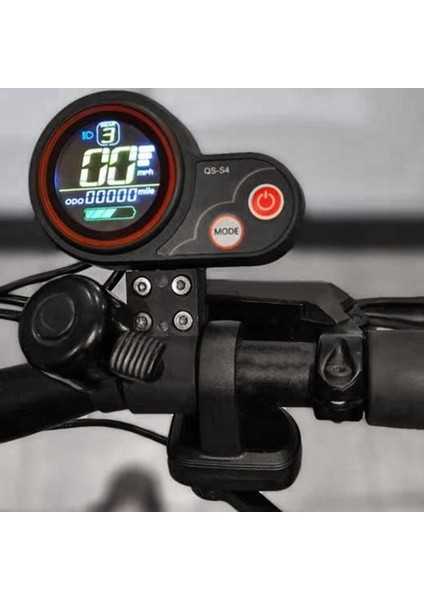 Qs-S4 36V-60V Başparmak Gaz Kelebeği LCD Ekran Kiti + 3pın Kontak Kilit Anahtarı Sıfır 8 9 10 8x 10X Elektrikli Scooter 6pın Ekran (Yurt Dışından)