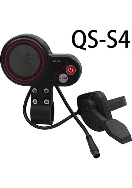 Qs-S4 36V-60V Başparmak Gaz Kelebeği LCD Ekran Kiti + 3pın Kontak Kilit Anahtarı Sıfır 8 9 10 8x 10X Elektrikli Scooter 6pın Ekran (Yurt Dışından)