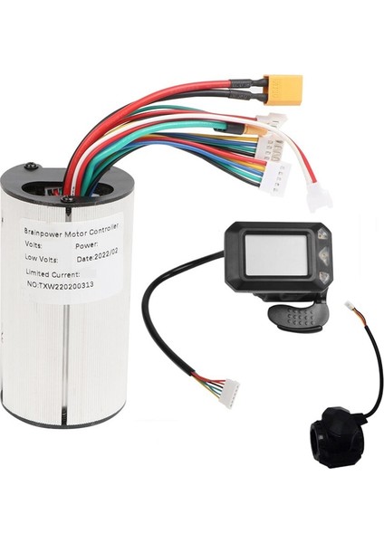 24V Elektrikli Scooter Kontrol Cihazı + LCD Ekran Hızlandırıcı + Fren Motor Kontrol Cihazı Elektrikli Scooter Hızlandırıcı Seti (Yurt Dışından)