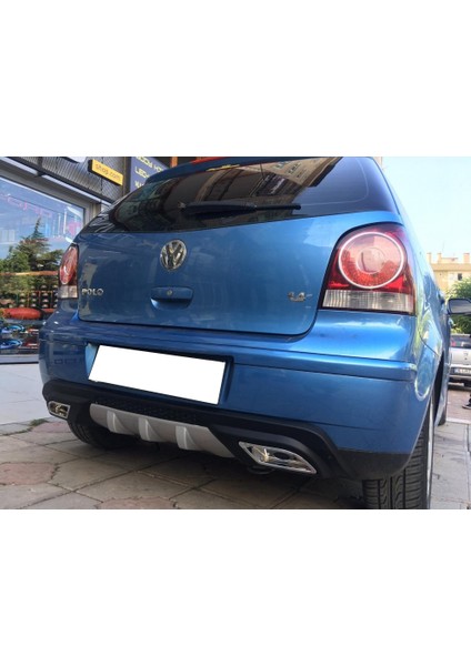Vw Polo Difüzör Difizör Siyah + Kare Egzoz Görünüm C Tip 2002 - 2008 fiyatları