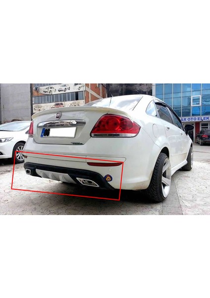 Fiat Linea Difüzör Difizör Gri + Kare Egzoz Görünüm C Tip fiyatları