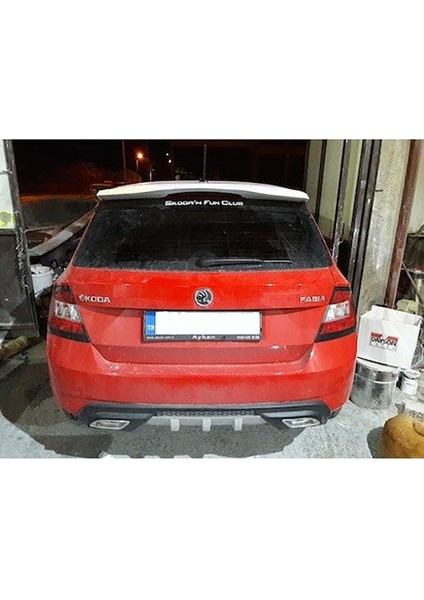 Skoda Fabia Difüzör Difizör Gri + Kare Egzoz Görünüm C Tip fiyatları