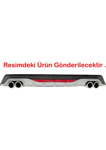 Kia Cerato Gri Difüzör Difizör Yuvarlak Egzoz Görünüm Reflektörlü fiyatları