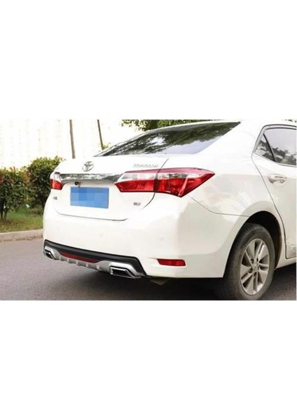 Toyota Corolla E170 Gri Difüzör Difizör Yuvarlak Egzoz Görünüm Reflektörlü modelleri