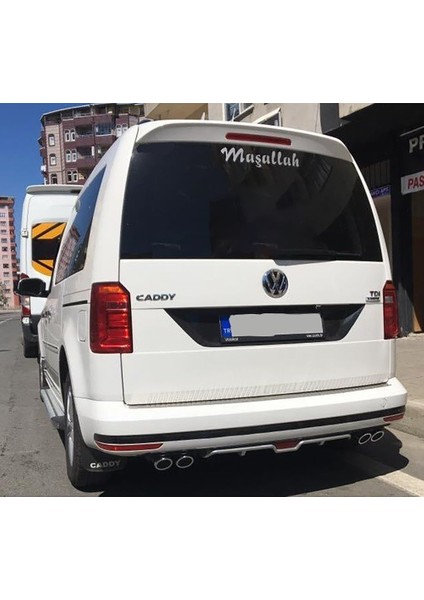 Vw Caddy Siyah Difüzör 4 Krom Egzoz Görünümlü Difizör Arka Ek Body Kit fiyatları