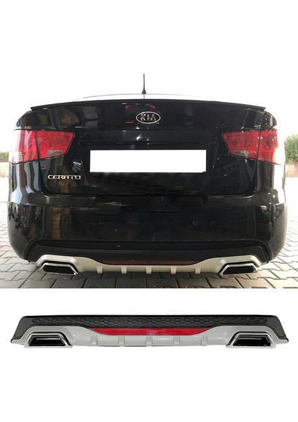 Kia Cerato Gri Difüzör Difizör Kare Egzoz Görünüm Reflektörlü