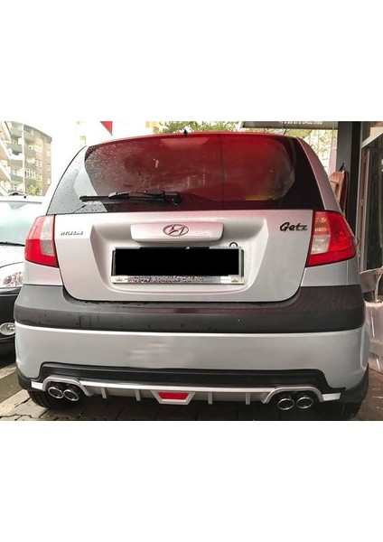 Hyundai Getz Siyah Difüzör Difizör Yuvarlak Egzoz Görünüm Kulaklı Tip modelleri