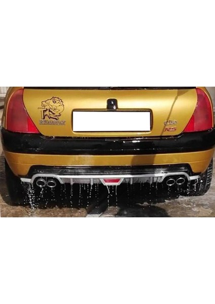 Renault Clio Mk2 Siyah Difüzör Difizör Yuvarlak Egzoz Görünüm Kulaklı Tip 1998-2005 fiyatları