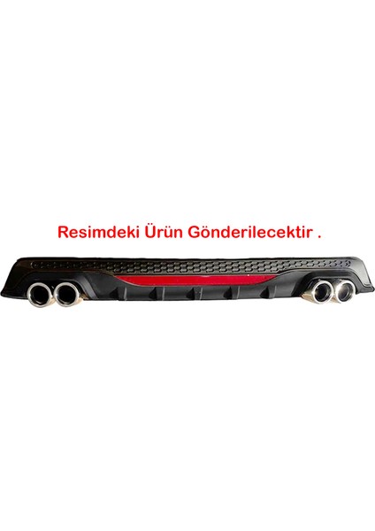 Hyundai I20 Siyah Difüzör Difizör Yuvarlak Egzoz Görünüm Reflektörlü fiyatları