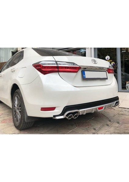 Toyota Corolla E170 Siyah Difüzör Difizör Yuvarlak Egzoz Görünüm Kulaklı Tip 2012-2019 fiyatları