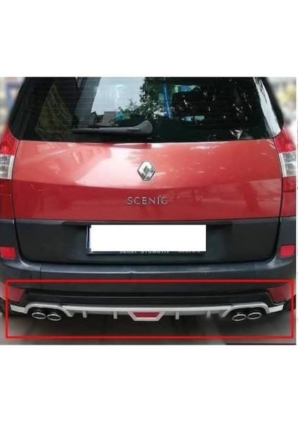 Renault Scenic 2 Gri Difüzör Difizör Yuvarlak Egzoz Görünüm Kulaklı Tip 2003-2009 fiyatları