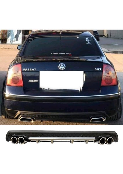 Vw Passat B5 Gri Difüzör Çiftli Yuvarlak Egzoz Görünümlü D Tip Difizör
