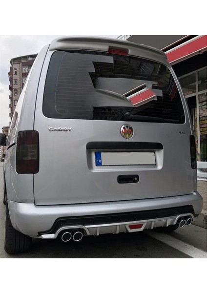 Vw Caddy Siyah Difüzör Difizör Yuvarlak Egzoz Görünüm Kulaklı Tip 2004-2014 fiyatları