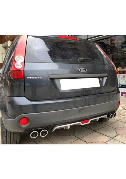 Ford Fiesta Siyah Difüzör 4 Krom Egzoz Görünümlü Difizör Arka Ek Body Kit 2003 - 2008 fiyatları