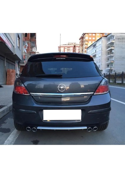 Opel Astra H Siyah Difüzör Çiftli Yuvarlak Egzoz Görünümlü D Tip Difizör 2004 - 2009 fırsatları