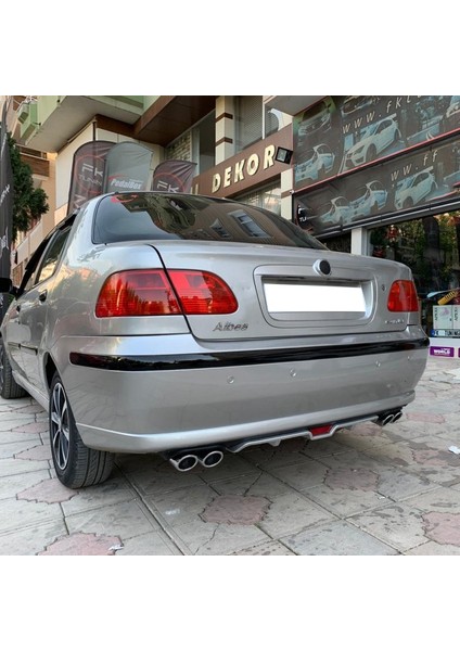 Fiat Albea Gri Difüzör 4 Krom Egzoz Görünümlü Difizör Arka Ek Body Kit fiyatları