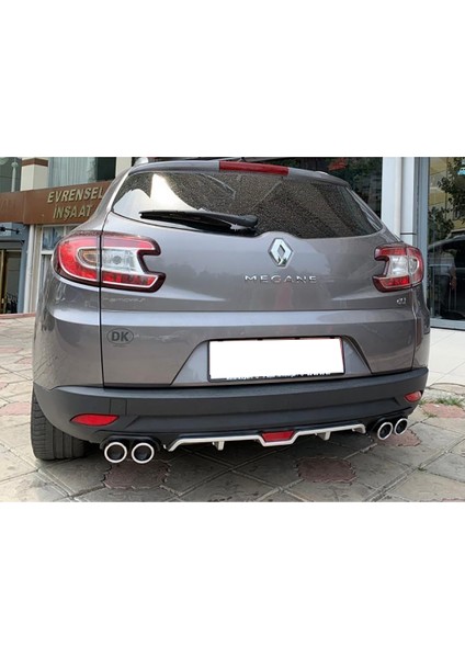 Renault Megane Mk3 Stw Siyah Difüzör 4 Krom Egzoz Görünümlü Difizör Arka Ek Body Kit fiyatları