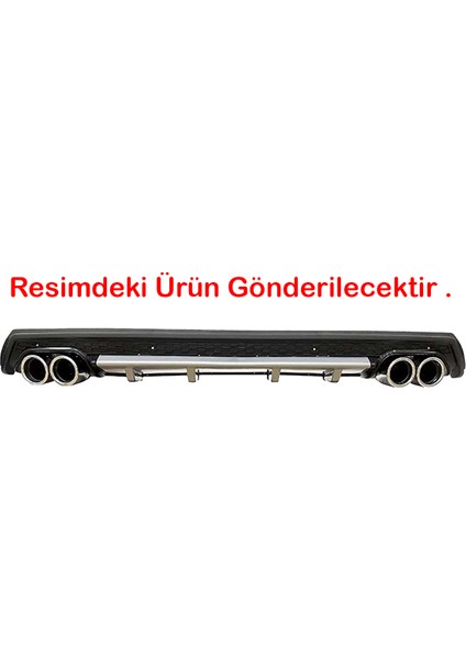 Hyundai Getz Gri Difüzör Çiftli Yuvarlak Egzoz Görünümlü D Tip Difizör fiyatları